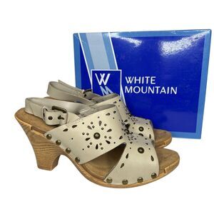 New White Mountain Knockout leather Sandals 9.5 y2k 2000s